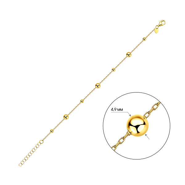 Браслет из желтого золота (арт. 326504ж) – изображение 2
