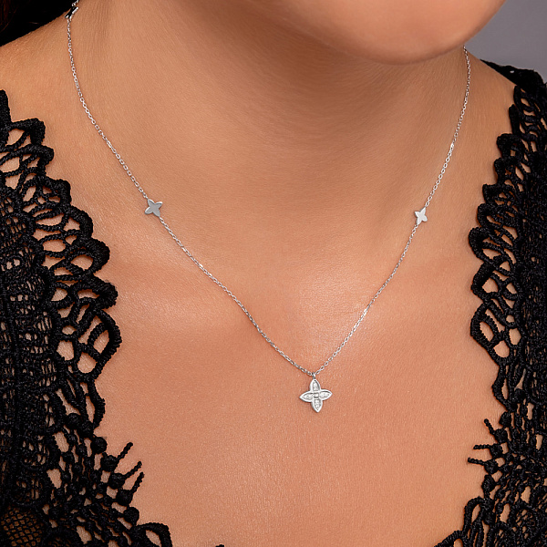 Золоте кольє з діамантами (арт. 7190397202) – зображення 3