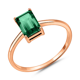 Фото Золота каблучка з кварцом (арт. 141231Пз)