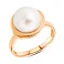 Золотое кольцо с жемчугом (арт. 153227) – изображение 1