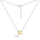Серебряное колье с желтым альпинитом (арт. 7507/1447аж) – изображение 3
