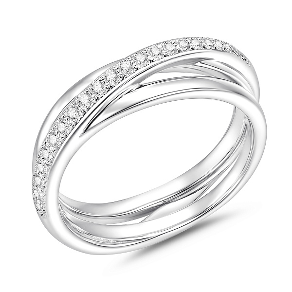 Серебряное кольцо с фианитами (арт. 7501/8592) – изображение 1