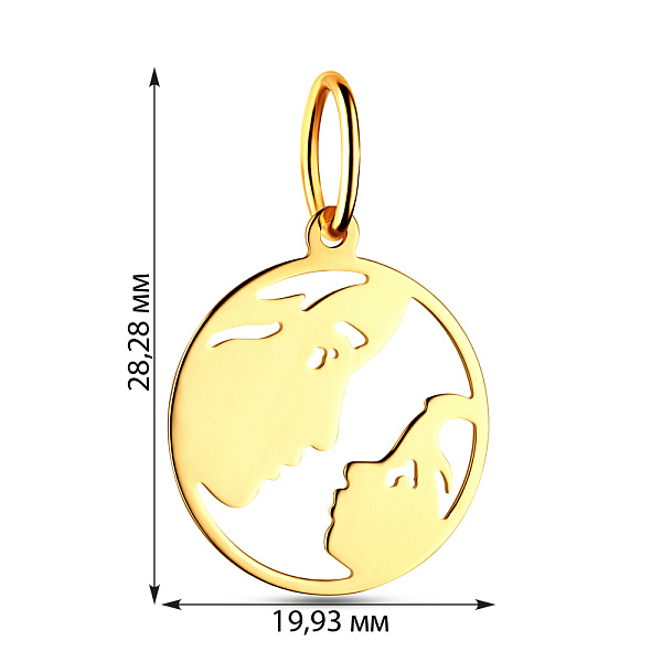 Золота підвіска Мати та дитина (арт. 423578ж) – зображення 2