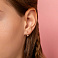 Дитячі золоті сережки з фіанітами (арт. 110064) – зображення 2