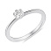 Серебряное кольцо с одним фианитом (арт. 7501/4627/1) – изображение 1