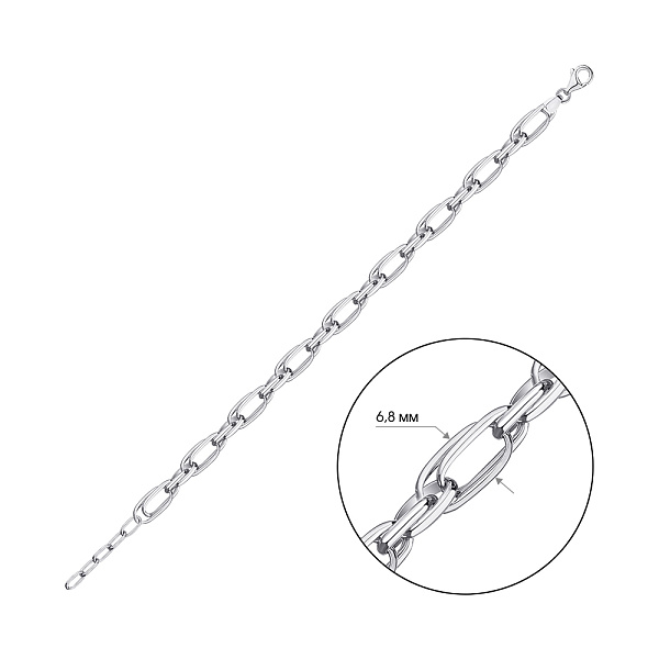 Серебряный цепочный браслет (арт. 7509/2769) – изображение 2