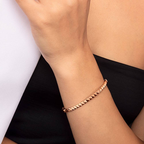 Жесткий браслет из красного золота (арт. 3261005) – изображение 3