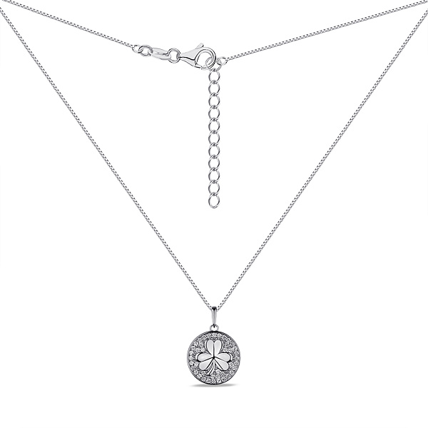 Серебряное колье с фианитами (арт. 7507/2125) – изображение 2