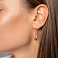 Серьги-кольца из красного золота (арт. 1091571/30) – изображение 2