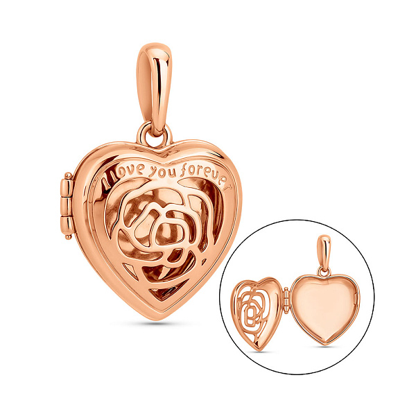 Кулон для фотографий открывающийся Сердце (арт. 4401043) – изображение 1