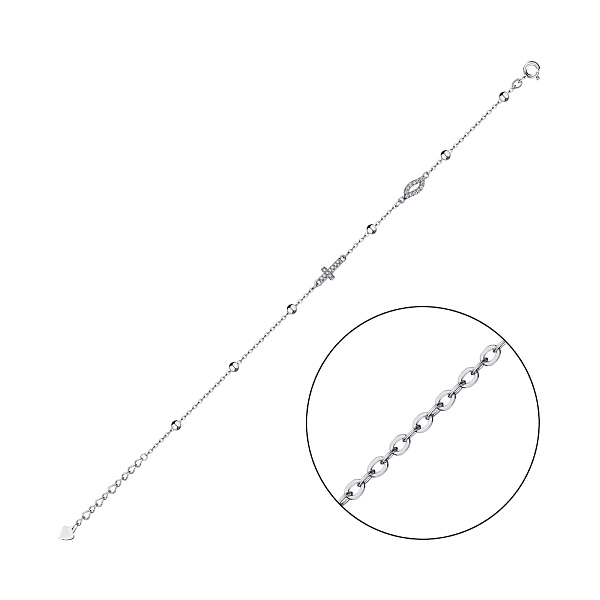Серебряный браслет с фианитами (арт. 7509/4124) – изображение 1