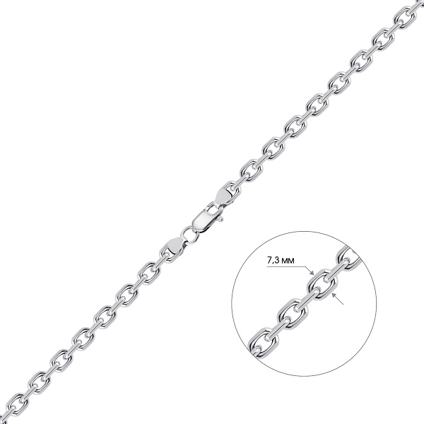 Серебряная цепочка Якорное плетение (арт. 03062100ч) – изображение 2