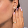Золотые серьги с фианитами (арт. 111103ж) – изображение 3