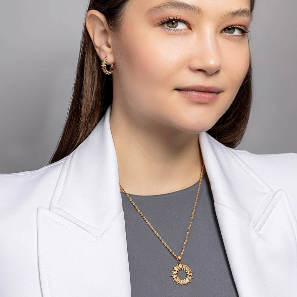 Золота підвіска з фіанітами (арт. 424955) – зображення 3