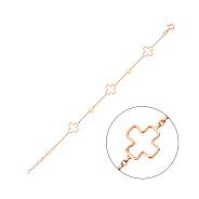 Браслет из красного золота без камней (арт. 326705)