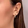 Золотые серьги без камней (арт. 110568ж) – изображение 2