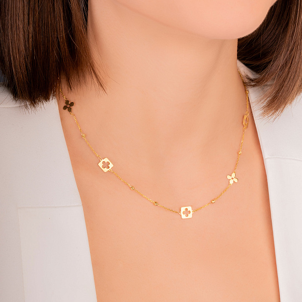 Кольє із жовтого золота (арт. 352544ж) – зображення 2