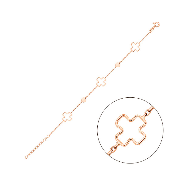 Браслет из красного золота без камней (арт. 326705) – изображение 1