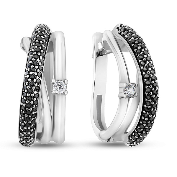 Золоті сережки з фіанітами (арт. 101418б) – зображення 1