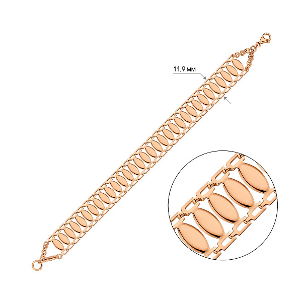 Браслет из красного золота (арт. 326570) – изображение 4