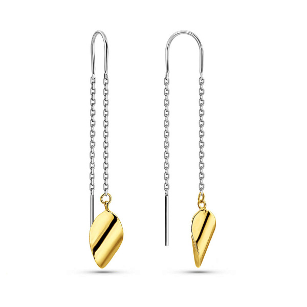 Серьги-протяжки из золота без камней (арт. 106755бж) – изображение 1