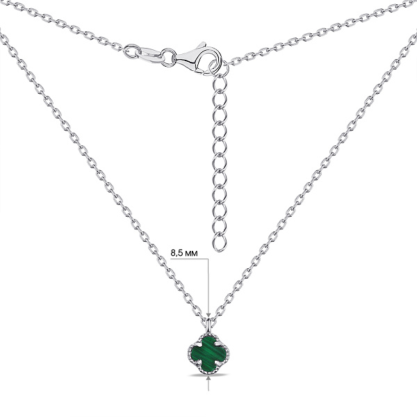 Колье из серебра с малахитом (арт. 7507/1160/6млх) – изображение 3