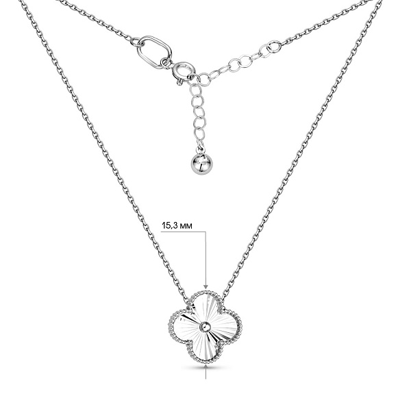 Кольє з білого золота (арт. 352330/15ба) – зображення 3