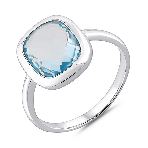 Серебряное кольцо с крупным топазом (арт. 7501/2049487Пг) – изображение 1