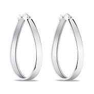 Фото Серьги-кольца из серебра (арт. 7502/4260/40)