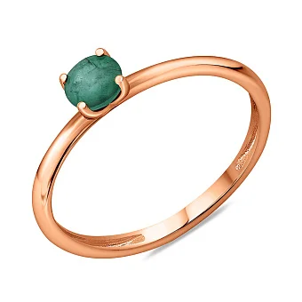 Золота каблучка зі смарагдом (арт. 141251Пи)