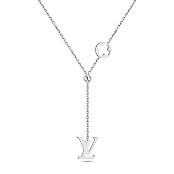 Кольє-краватка з білого золота (арт. 352694б)