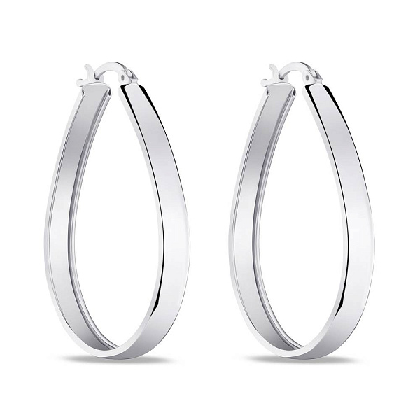 Серьги-кольца из серебра (арт. 7502/4260/40) – изображение 1
