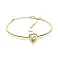 Золотий жіночий браслет "Крапелька" з фіанітами (арт. 323437ж) – зображення 2