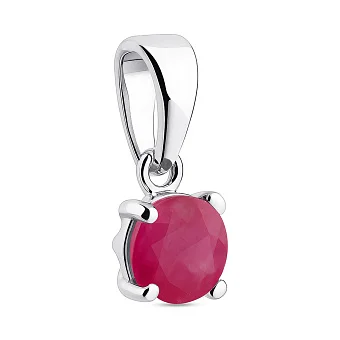 Срібний кулон з рубіном (арт. 7503/2140320Р)