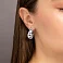 Серьги-кольца из белого золота Francelli (арт. е1091809/25б) – изображение 2