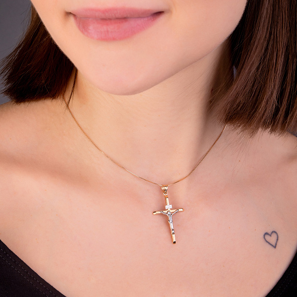 Золотий православний хрестик (арт. 500606) – зображення 4