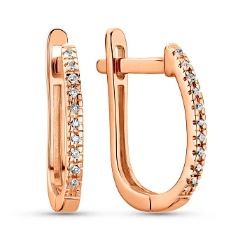 Серьги золотые с бриллиантами (арт. С011196005)