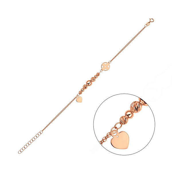 Браслет з червоного золота (арт. 325419) – зображення 1