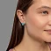 Сережки из красного золота с бирюзой (арт. 111146ПюГГ) – изображение 4