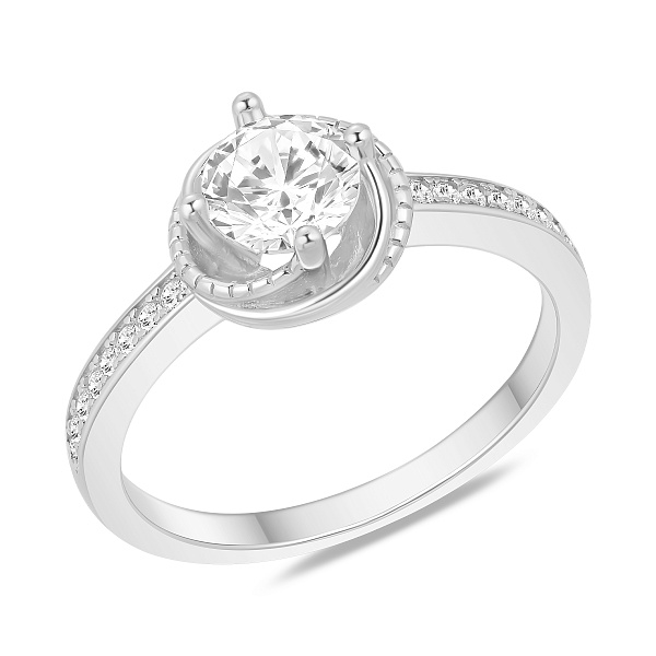Серебряное кольцо с фианитами (арт. 7501/8881) – изображение 1