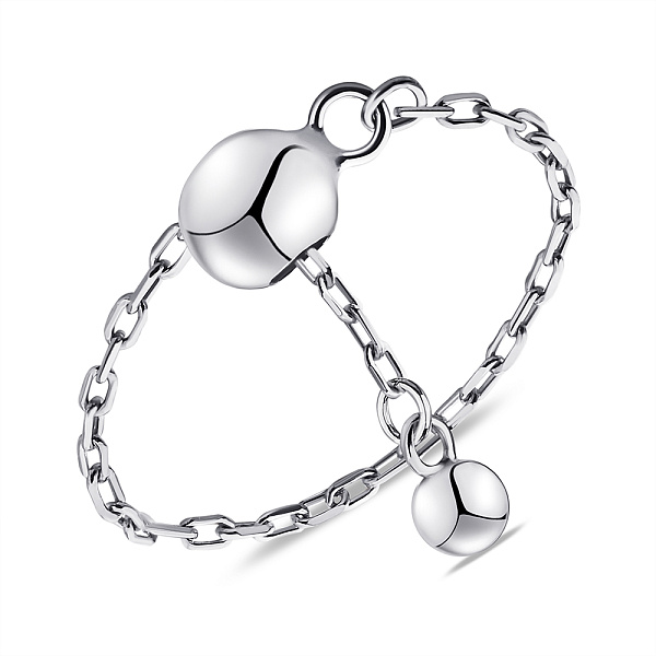 Кольцо из серебра с цепочкой Trendy Style (арт. 7501/6777) – изображение 1