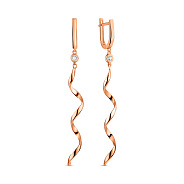 Фото Довгі золоті сережки-підвіски (арт. 1092114)