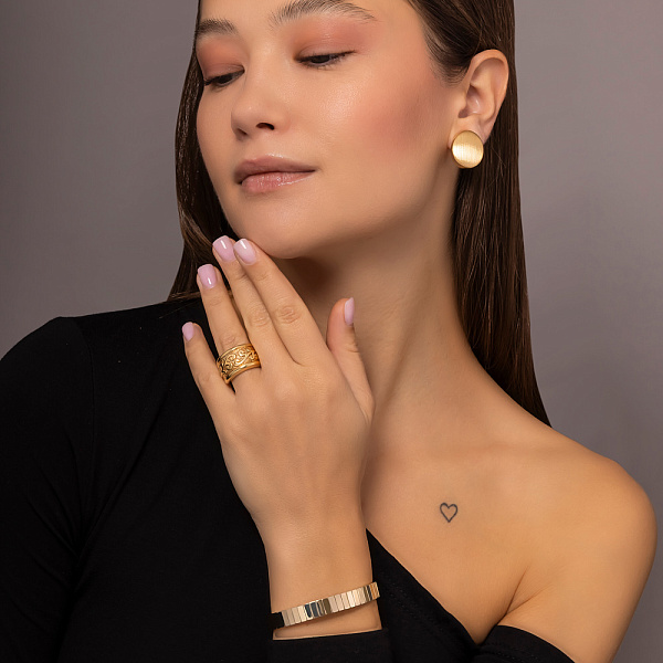 Кольцо из желтого золота Francelli (арт. 155748ж) – изображение 5