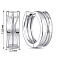 Серебряные серьги-конго (арт. 7502/10155/15) – изображение 5