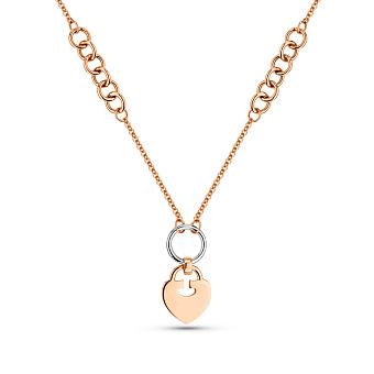 Колье из комбинированного золота (арт. 352892кб)