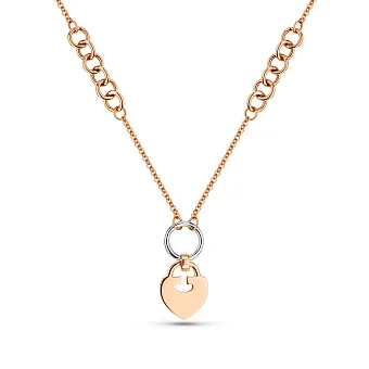 Колье из комбинированного золота (арт. 352892кб)