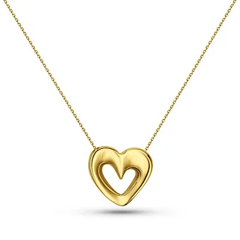 Золотое колье Сердце Francelli (арт. 361426ж)