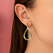 Сережки из желтого и белого золота (арт. 1091732/35жб) – изображение 2