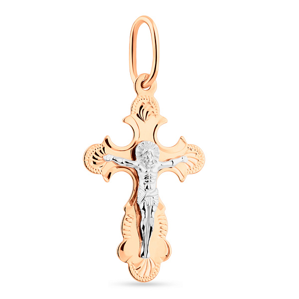 Золотий хрестик з розп'яттям (арт. 512702) – зображення 1