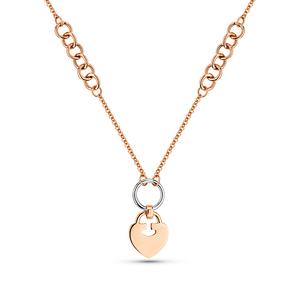 Колье из комбинированного золота (арт. 352892кб) – изображение 1